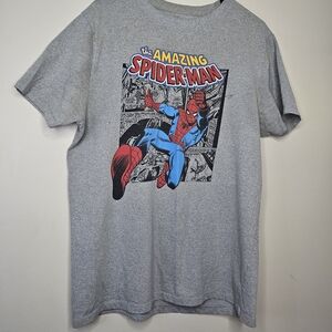 Marvel Gray Amazing Spider-Man Short Sleeve Tee